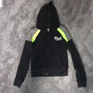 Pink zip up sweatshirt